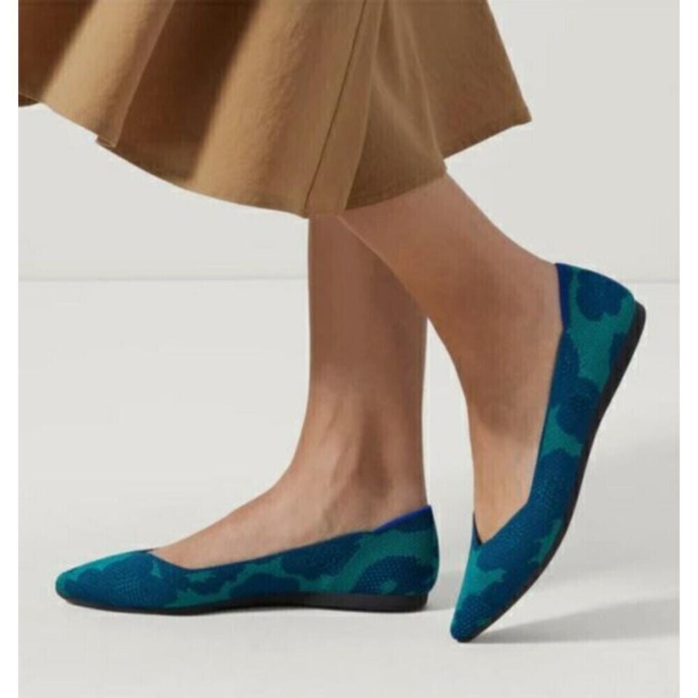 ROTHY'S The Point Comfy Pointed-Toe Knit Upper Slip-on Flats Size 10.5 NWOB